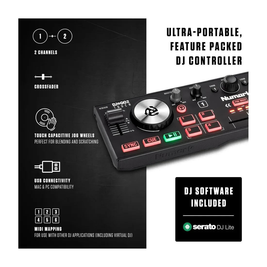 Numark DJ2GO2 Touch 2
