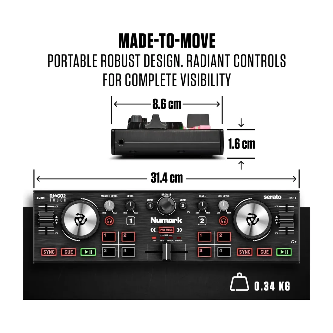 Numark DJ2GO2 Touch 5