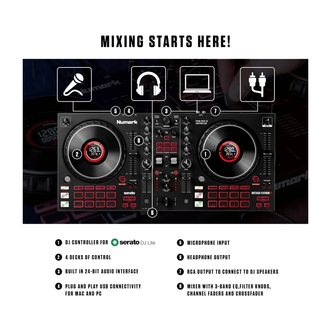 Numark Mixtrack Platinum FX 2